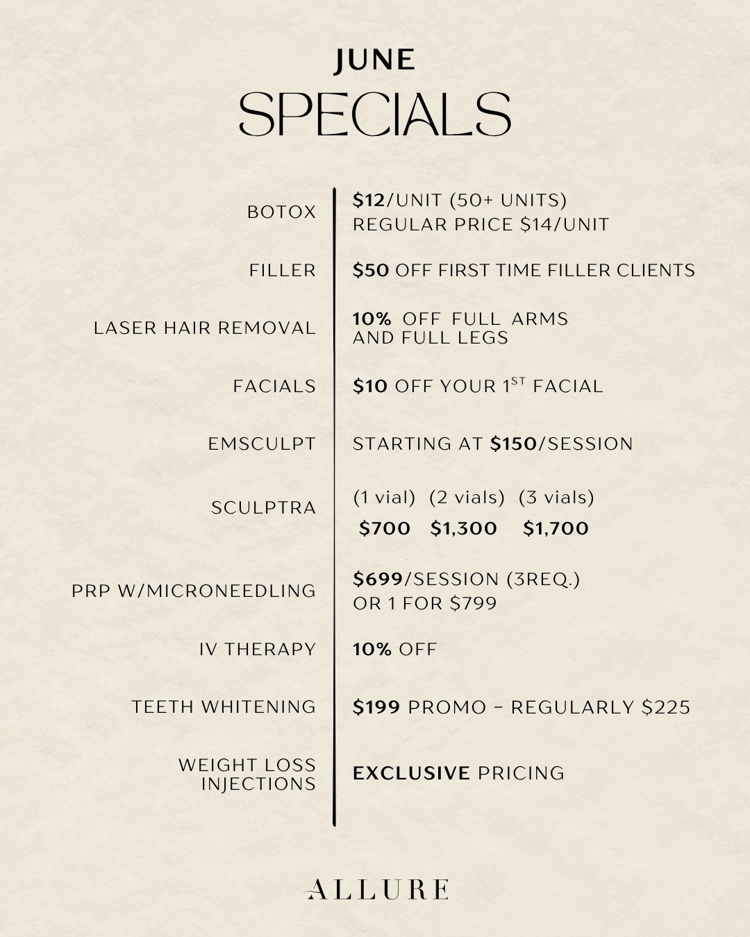 June Specials